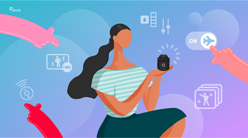 Illustration of a smartphone vlogger surrounded by content-creation tools