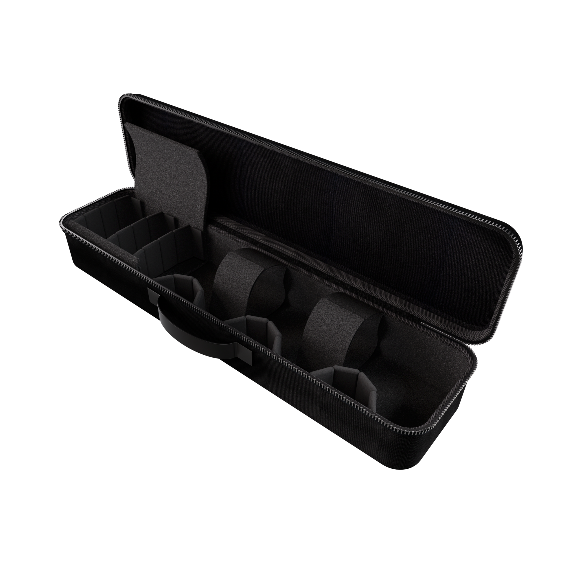 Black Travel Case Classic with hard-shell nylon exterior and padded interior compartments for secure carrying.